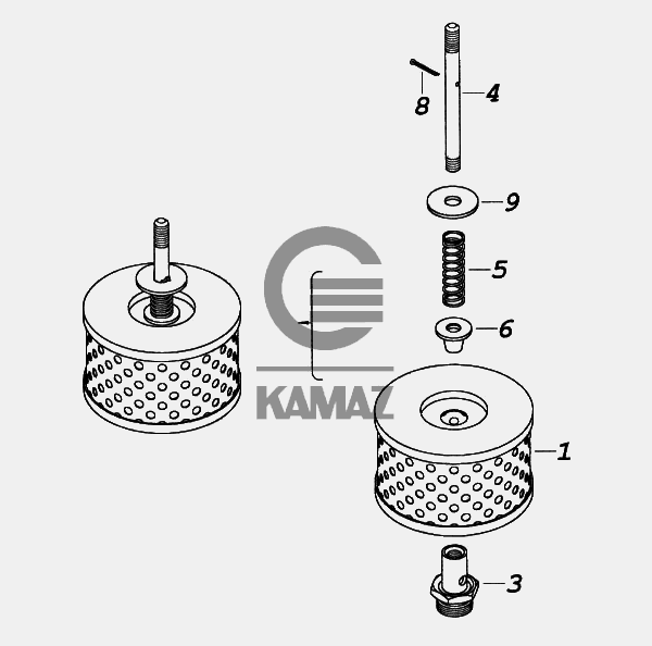 Фильтр гидроусилителя камаз