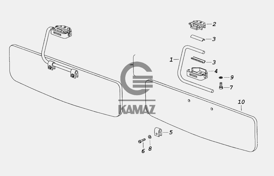 Козырек противосолнечный камаз