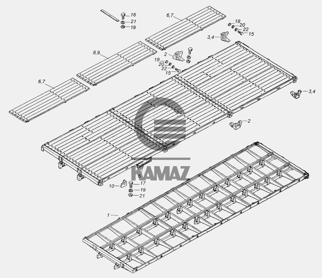 Основание платформы камаз
