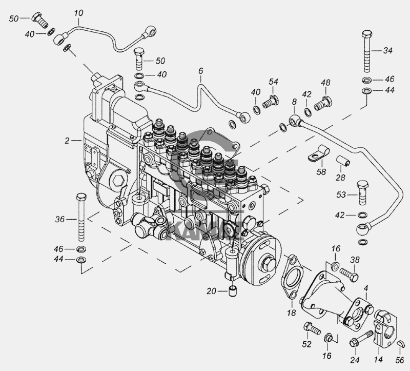 Топливная система камаз 6520 бош схема