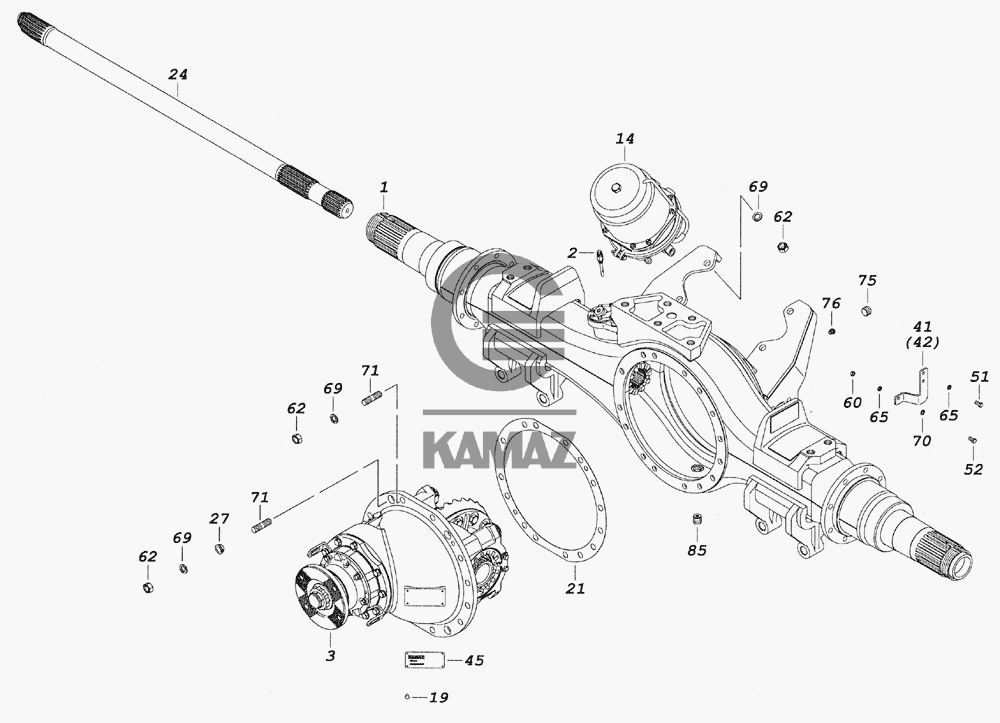 Стабилизатор задний камаз 6520 схема