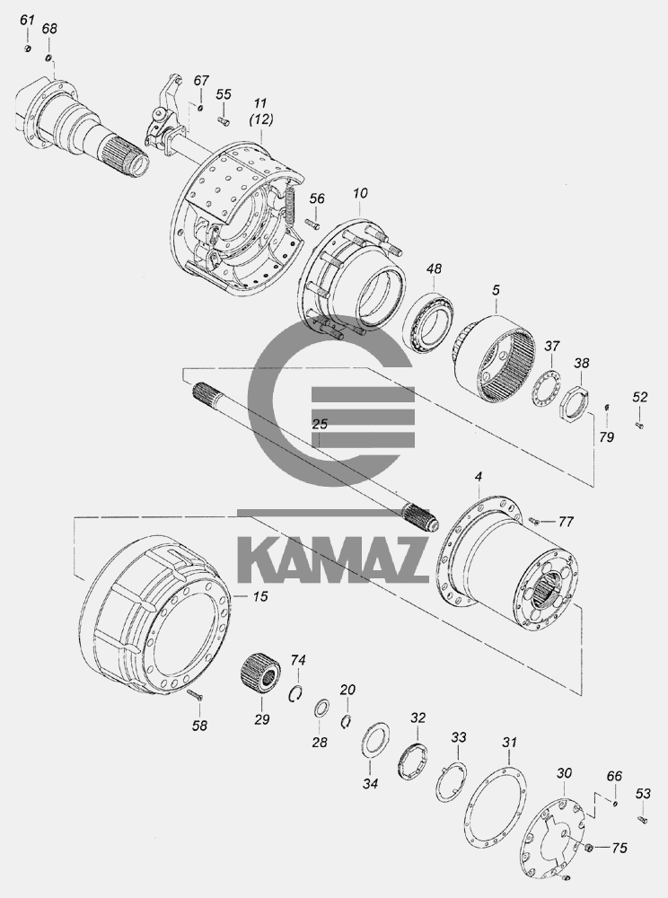 Каталог запчастей камаз евро 6520