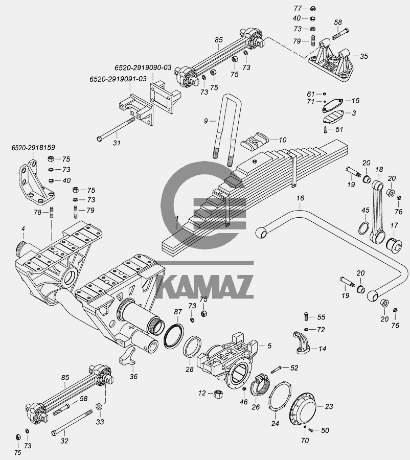 Схема рк камаз 6522