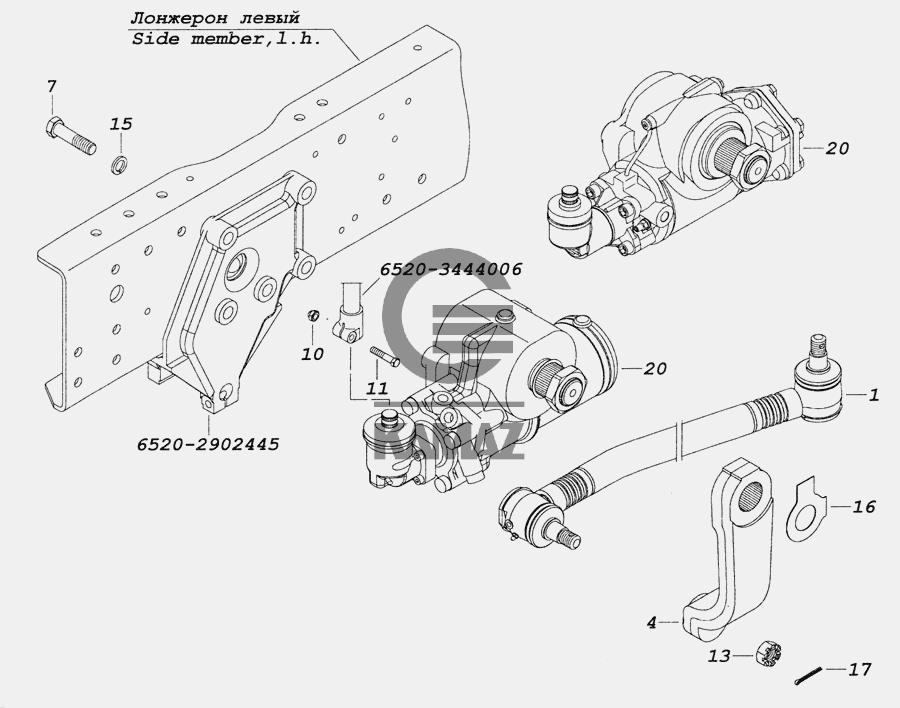 Гур камаз 6520 zf устройство схема