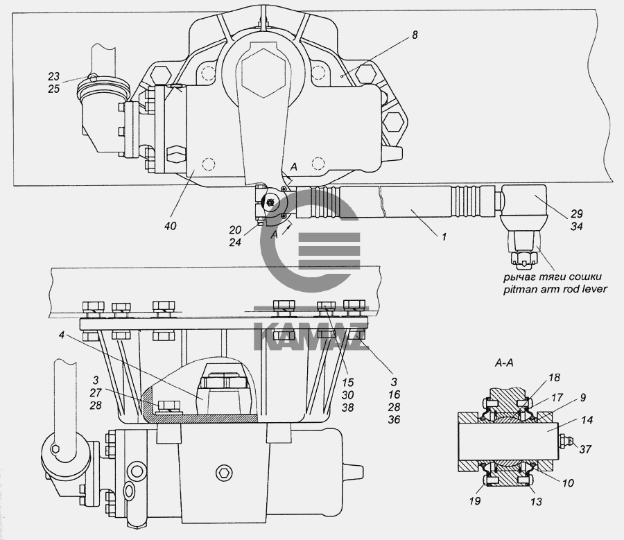 Гур камаз 6520 zf схема