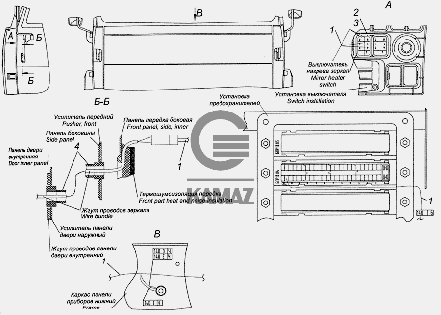 Схема предохранителей камаз 4308 евро 2