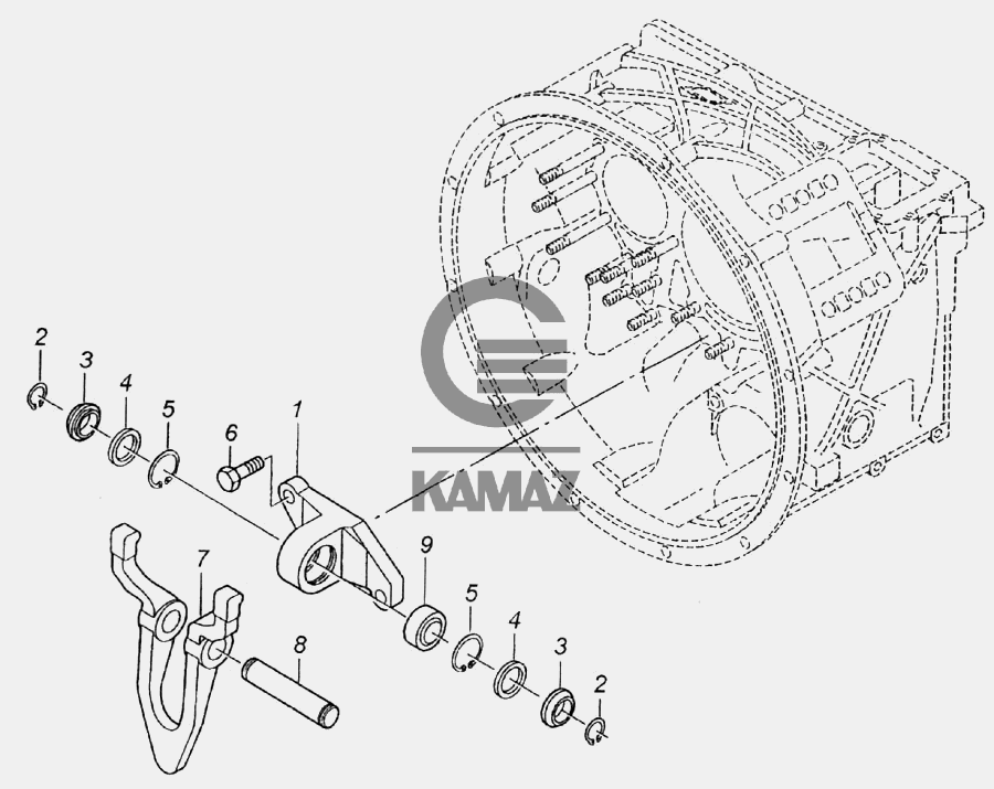 Камаз 6520 как снять коробку передач