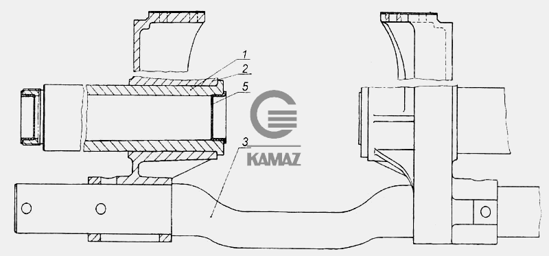 Схема сборки балансира камаз