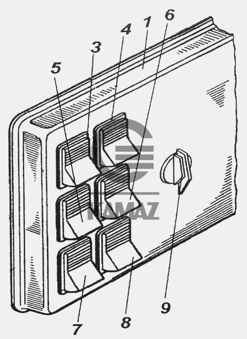Панель камаз 6520