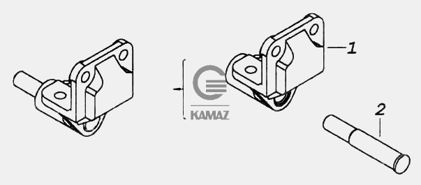 Кронштейн стабилизатора камаз