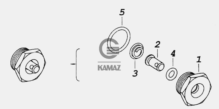 Кран слива конденсата камаз