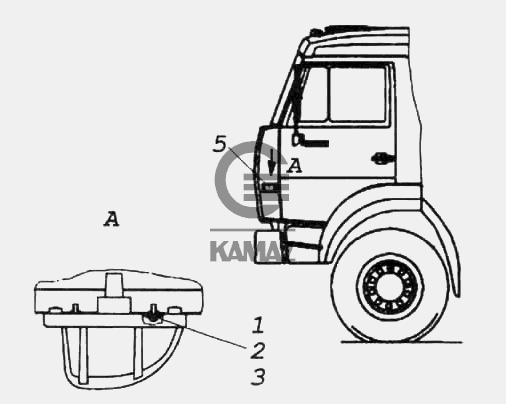 Стекло повторителя камаз