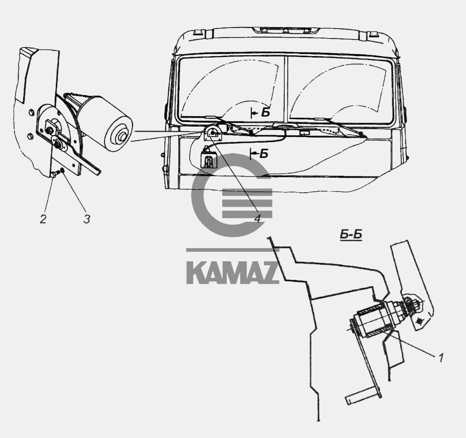 Схема стеклоочистителя камаз 5320