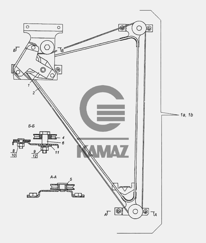 Стеклоподъемник камаз 6520 левый