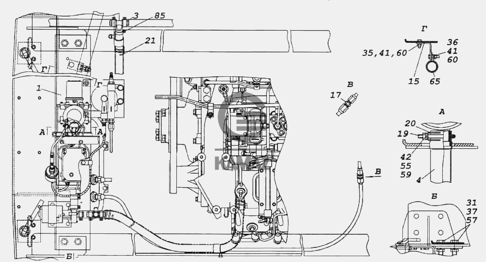 Камаз 6520 насос алтай подключение