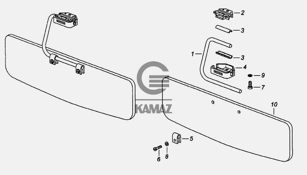 Козырек противосолнечный камаз