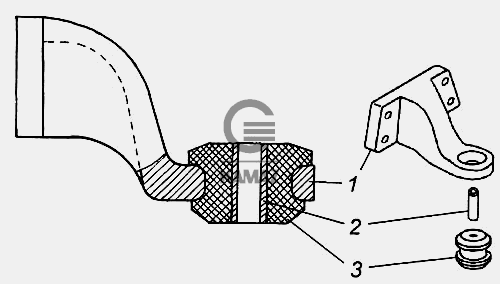 Кронштейн силового агрегата камаз