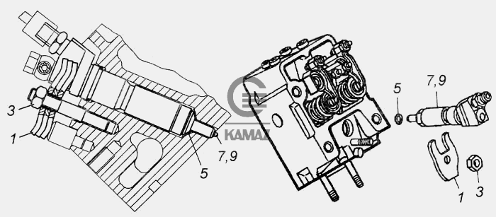 Форсунка камаз схема