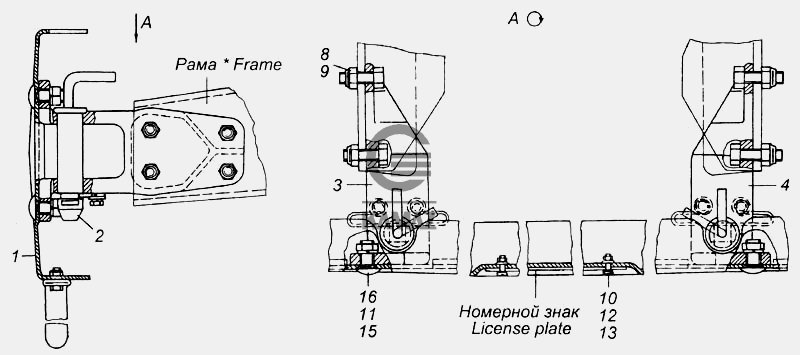 Схема камаз 53205