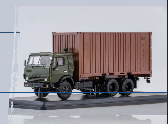 Масштабная модель КАМАЗ-53212 контейнер
