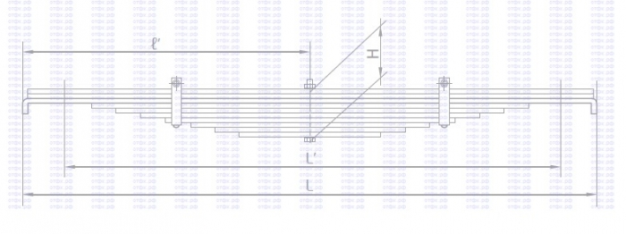 Рессора задняя МАЗ