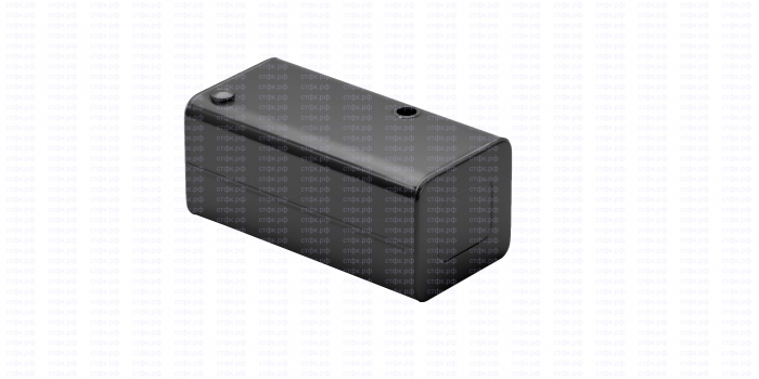 Бак топливный МАЗ 500л 670х600х1320 в сб с РТИ левый с одним фланцем D=92мм