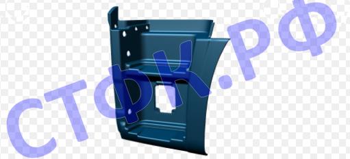 Щиток подножки левый (цвет синий RAL5010)