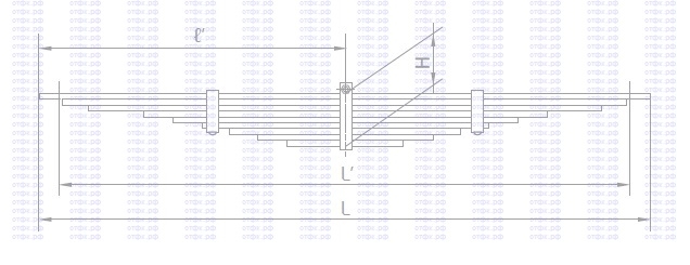 Рессора задняя доп.прицепа