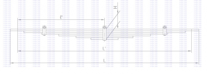 Рессора задняя для 4952, 5425 дополнительная, 6-л