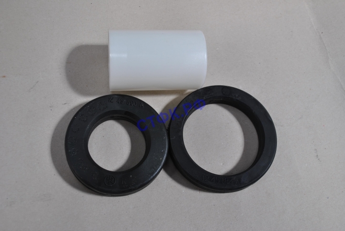 Ремкомплект резиновых буферов для E525.  RG00618  Включает в себя 2 резиновых буфера разного диаметра и пластиковую втулку.