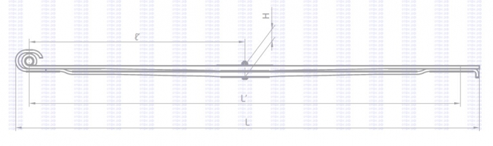 Рессора передняя (2 листовая, витое ушко, на а/м 4308) замена на 902202KZ-2902012-15
