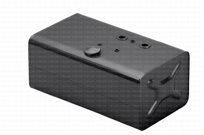 Бак топливный МАЗ 200л 600х450х840 в сб с двумя фланцами D=46мм