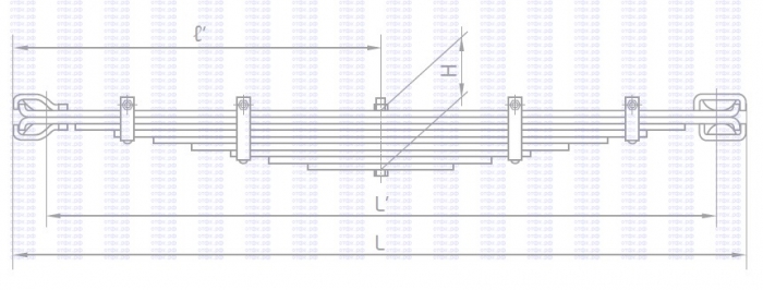 Рессора передняя ПАЗ