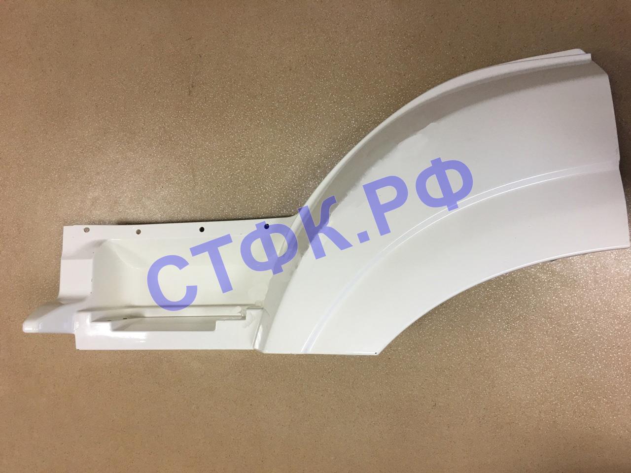 Комплект панели передней части переднего крыла правая  с накладкой (Цвет белый)