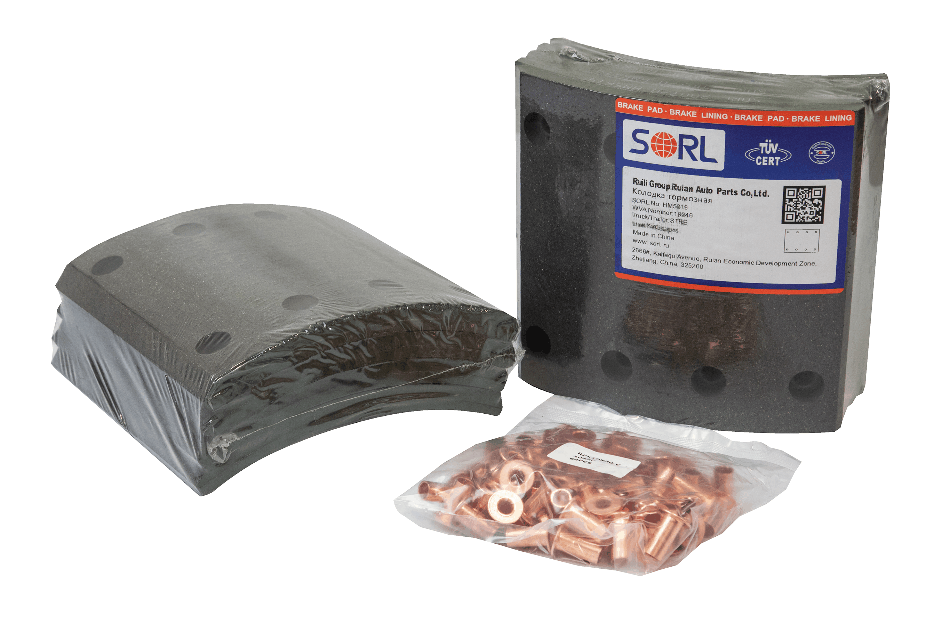 Накладка тормозная, к-т 8шт+заклепки 64шт 420x185 STD HOWO (ан. 19246, 19246, 1924600, ABL0203, AC2199, 65611687N00A8RV, 192460012110, SK192460001)