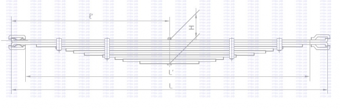 Рессора передняя Садко-3308