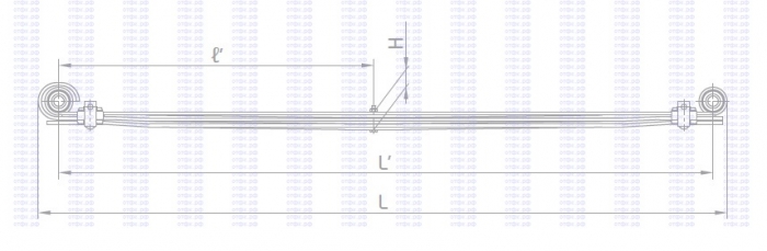 Рессора задняя с шарн. 3163-2912010