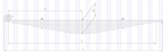 Рессора передняя 12-л (замена на 901212KZ-2902012-20)