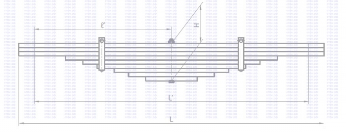 Рессора задняя для 6460 9-листовая