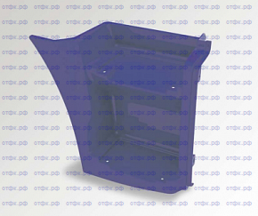 Щиток подножки правый рестайлинг (синий)