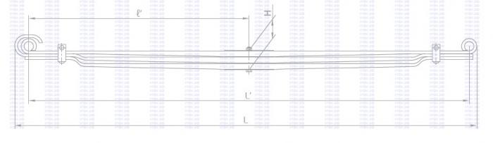 Рессора передняя для КАМАЗ 5490 3-х листовая (замена на 902403KZ-2902012-15 )