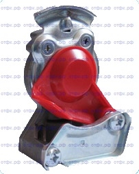 Головка соединительная тормозной системы прицепа КАМАЗ "ПАЛМ"с фильтром, красная