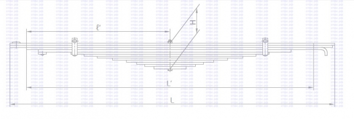 Рессора передняя без ушка 55571-2902014