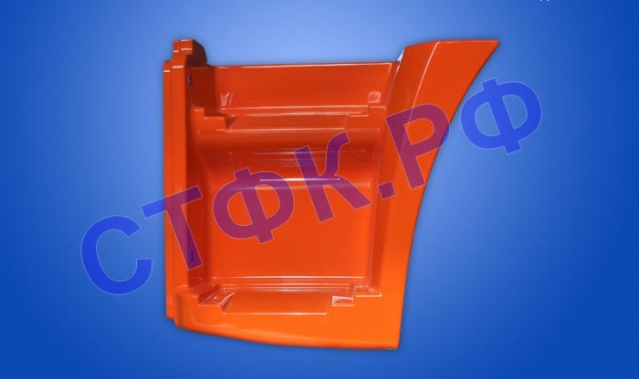 Щиток подножки левый (грунтованный)