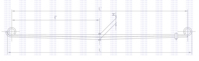 Рессора для а/м пер.  с укороч. ухом листа  мл. с\ш