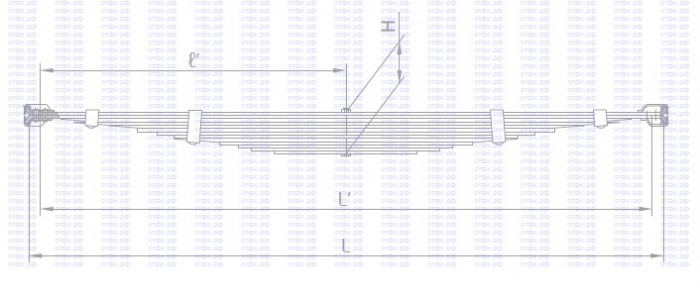 Рессора перед/зад УАЗ-452