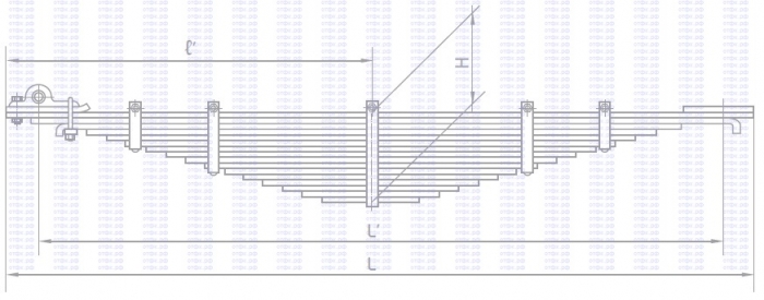 Рессора задняя прицепа