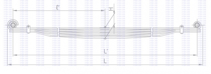 Рессора задняя с/ш мл 2360-2912010